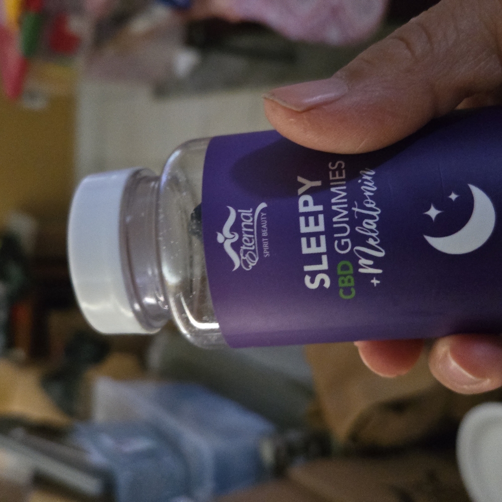 Eterna Purple and White Sleep Aid Container